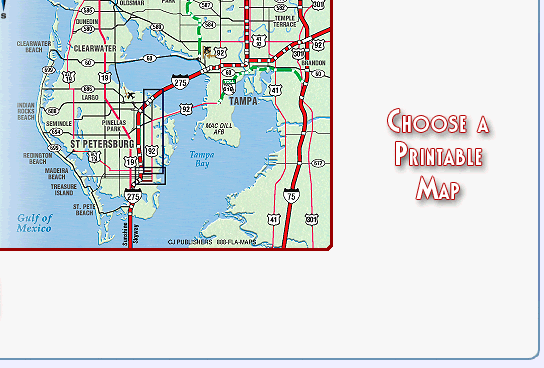 Choose from Maps of Downtown St Petersburg Florida to print