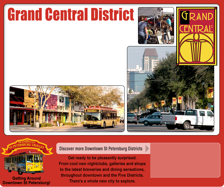 Grand Central District on Central Avenue St Petersburg Fl