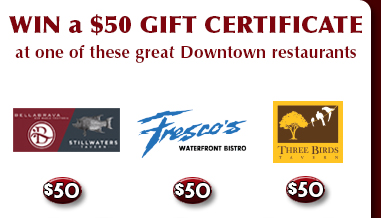 Win a restaurant gift certificate to Downtown St Petersburg