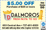 Special Coupon Offer for Dalmoros Fresh Pasta To Go